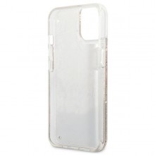 Guess Liquid Glitter Paisley - Etui iPhone 13 mini (złoty)