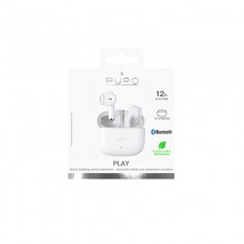 PURO PLAY 5.0 TWS – Bezprzewodowe słuchawki Bluetooth V5.0 z etui ładującym (Biały)