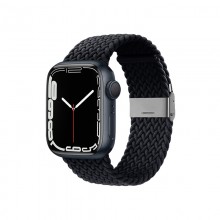 Crong Wave Band – Pleciony pasek do Apple Watch 42/44/45 mm (grafitowy)