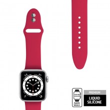 Crong Liquid - Pasek do Apple Watch 42/44/45 mm (malinowy)