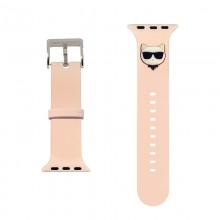 Karl Lagerfeld Silicone Choupette Head – Pasek do Apple Watch 42/44/45 mm (różowy)