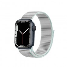 Crong Nylon - Pasek sportowy do Apple Watch 38/40/41 mm (Pastel Grey)