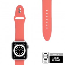 Crong Liquid - Pasek do Apple Watch 38/40/41 mm (koralowy)