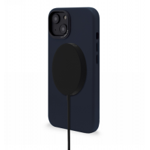 Decoded – skórzana obudowa ochronna do iPhone 14 Plus kompatybilna z MagSafe (Steel Blue)