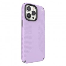 Speck Presidio2 Grip - Etui iPhone 14 Pro Max z powłoką MICROBAN (Spring Purple / Cloudygrey / White)