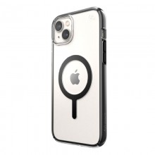 Speck Presidio Perfect-Clear with Impact Geometry + MagSafe - Etui iPhone 14 Plus z powłoką MICROBAN (Clear / Black)