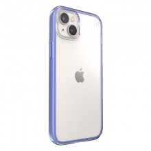 Speck Presidio Perfect-Clear with Impact Geometry - Etui iPhone 14 Plus z powłoką MICROBAN (Clear / Grounded Purple)