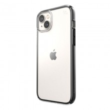 Speck Presidio Perfect-Clear with Impact Geometry - Etui iPhone 14 Plus z powłoką MICROBAN (Clear / Black)