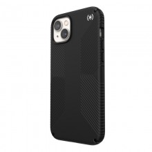 Speck Presidio2 Grip - Etui iPhone 14 Plus z powłoką MICROBAN (Black / Black / White)