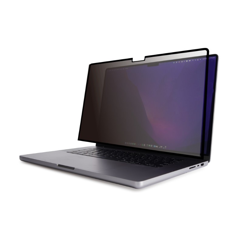 Moshi Umbra - Folia ochronna na ekran MacBook Pro 16" (M1, 2021) z filtrem prywatyzującym (czarna ramka)