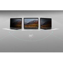 Moshi Umbra - Folia ochronna na ekran MacBook Pro 14" (M1, 2021) z filtrem prywatyzującym (czarna ramka)