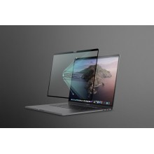 Moshi iVisor XT - Folia ochronna na ekran MacBook Air 13,6" M2 (2022) (czarna ramka)