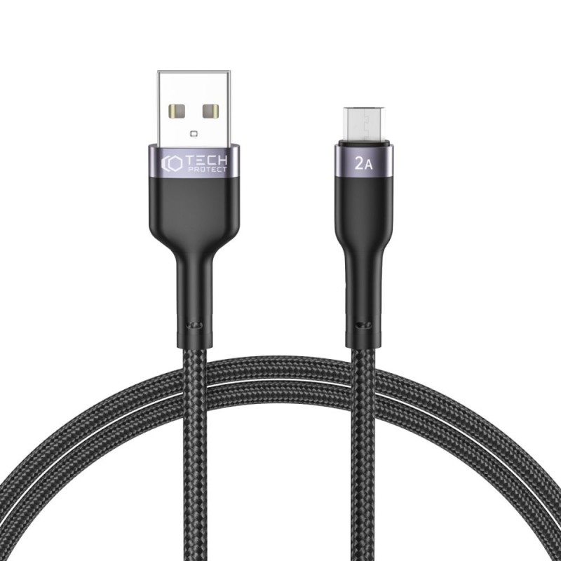 TECH-PROTECT ULTRABOOST MICRO-USB CABLE 2.4A 100CM BLACK