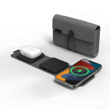 Mophie Snap+ travel charger - bezprzewodowa ładowarka podróżna kompatybilna z MagSafe (black)