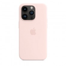 Apple Silicone Case - Silikonowe etui z MagSafe do iPhone 14 Pro (kredowy róż)