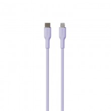 PURO ICON Soft Cable – Kabel USB-C do Lightning MFi 1.5 m (Tech Lavender)