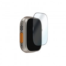 PURO Full Edge Tempered Glass - Szkło ochronne hartowane na ekran Apple Watch Ultra 49 mm (czarna ramka)