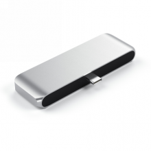Satechi Aluminium Mobile Pro Hub - Hub do urządzeń mobilnych USB-C (USB-C 60W, 4K HDMI, USB-A 3.0, jack port) (silver)