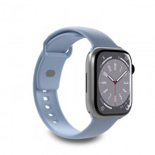 PURO ICON - Elastyczny pasek do Apple Watch 42/44/45/49 mm (S/M & M/L) (Powder Blue)