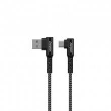Energizer Ultimate - Kabel gamingowy USB-A do USB-C 90° 2m (Czarny)