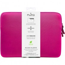 PURO Scudo Sleeve - Pokrowiec MacBook Pro 14” / Notebook 13” (fuksja)