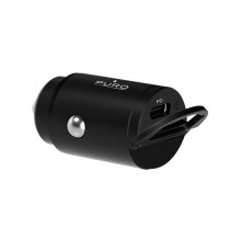 PURO Mini Car Fast Charger - Ładowarka samochodowa 1 x USB-C Power Delivery 20 W (czarny)